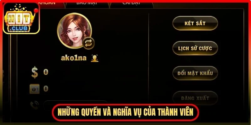 Những quyền và nghĩa vụ của thành viên khi sử dụng dịch vụ