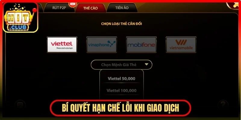 Bí quyết hạn chế lỗi khi thực hiện giao dịch